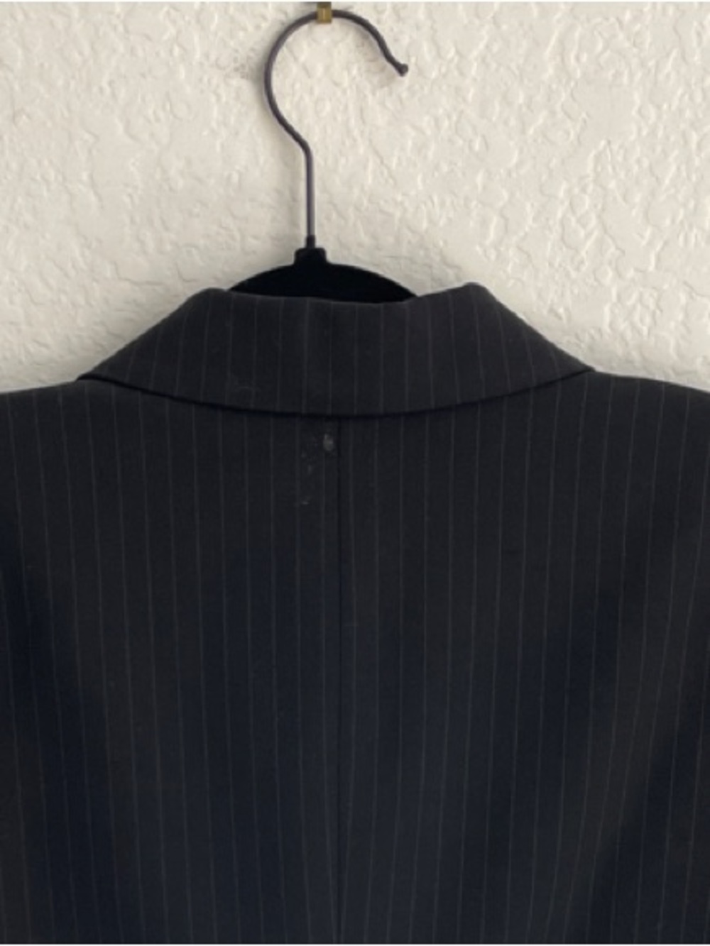 LORD & TAYLOR •Vintage New Wool Blend Black Pinstripe Blazer for Women • Size 12 - Picture 7 of 11